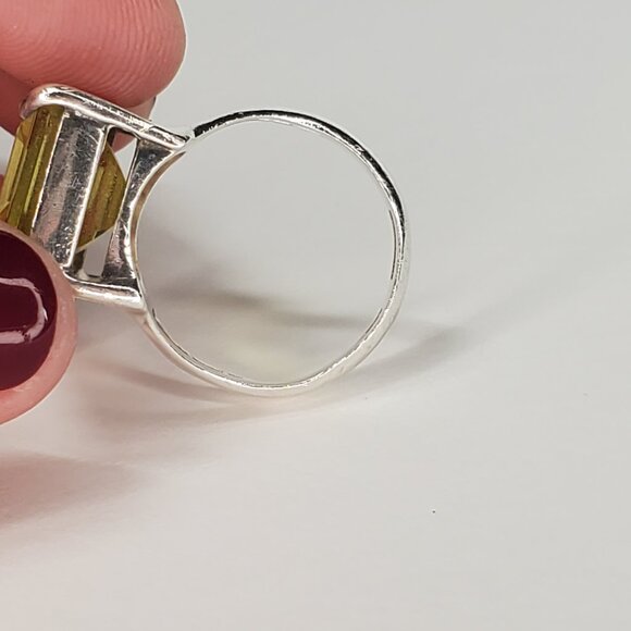 Lori Bonn Citrine Gemstone Sterling Silver Ring, Size 8 - Picture 6 of 10